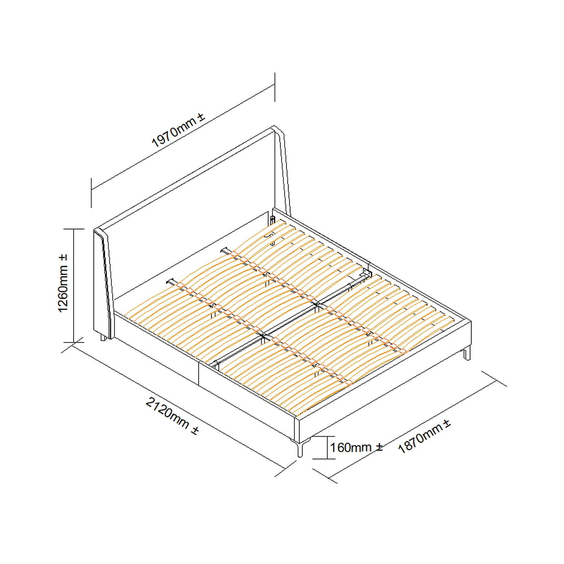 Russell Super King Bed from Roseland Furniture