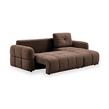 Morse Chocolate Quilted Chaise Sofa Bed from Roseland Furniture