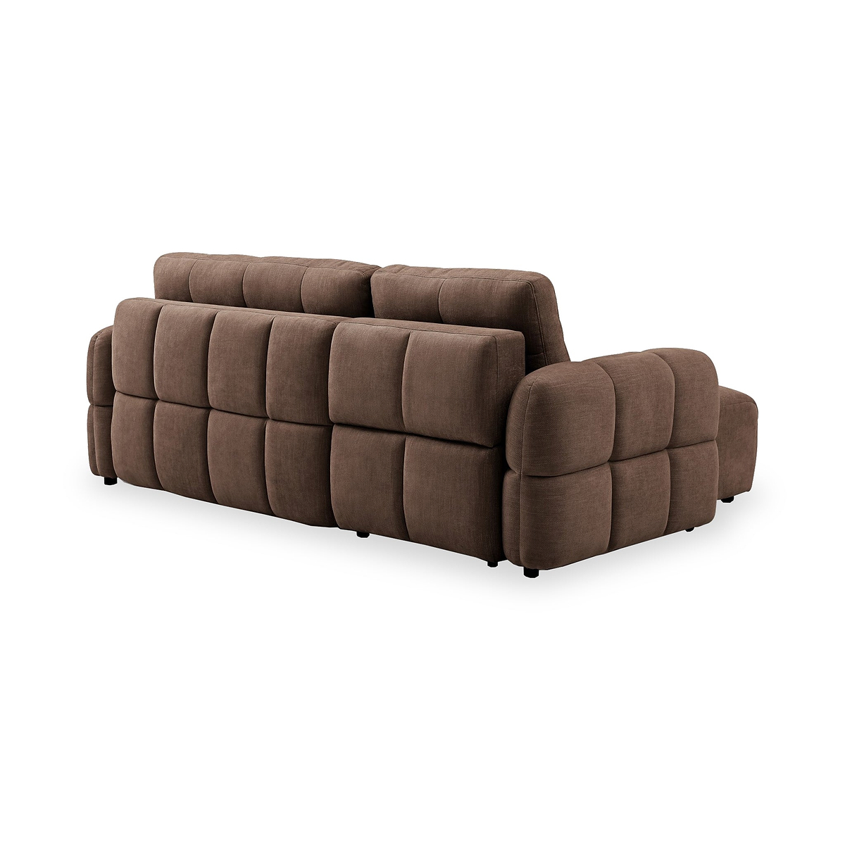 Morse Chocolate Quilted Chaise Sofa Bed from Roseland Furniture