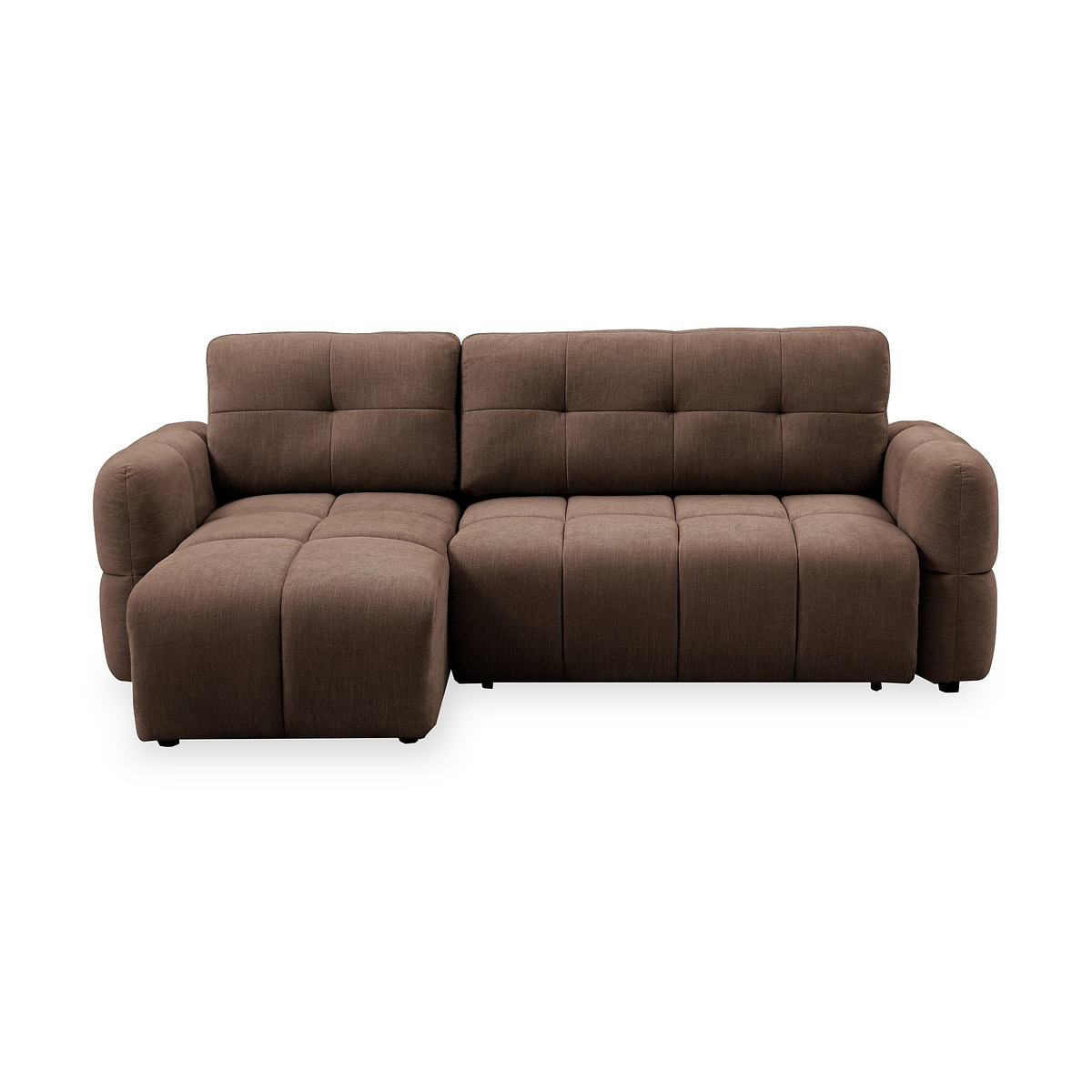 Morse Chocolate Quilted Chaise Sofa Bed from Roseland Furniture