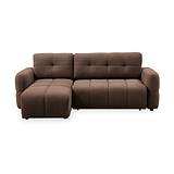Morse Chocolate Quilted Chaise Sofa Bed from Roseland Furniture