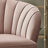 Hartwell-velvet-accent-chair-blush from Roseland Furniture