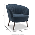 Hartwell-velvet-accent-chair-pacific from Roseland Furniture