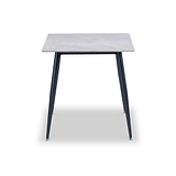 Avril Grey 75cm Sintered Stone Square Dining Table from Roseland Furniture