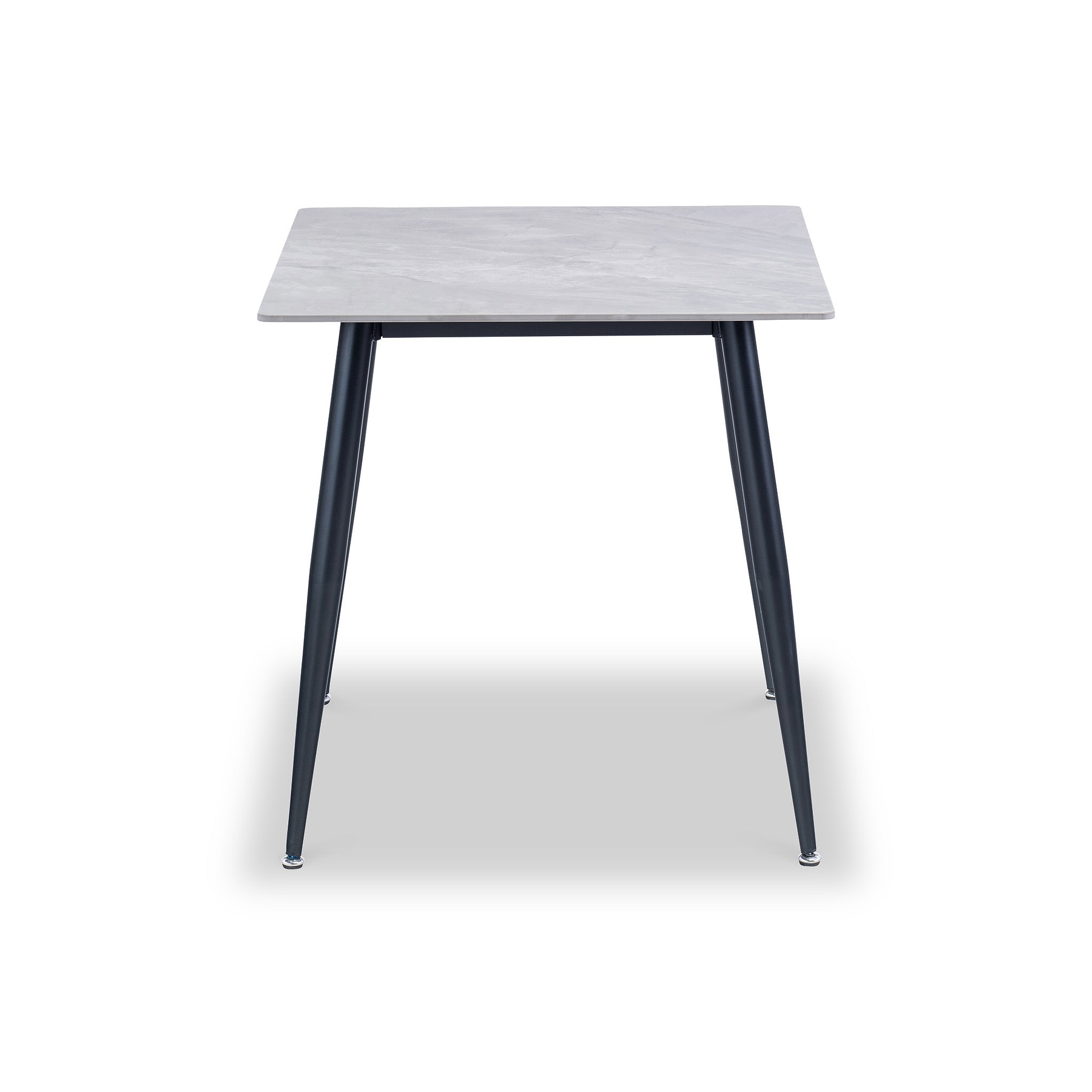 Avril Grey 75cm Sintered Stone Square Dining Table from Roseland Furniture