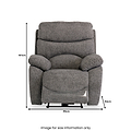 Seville Ash Fabric Electric Reclining Armchair from Roseland Furniture