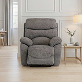 Seville Ash Fabric Electric Reclining Armchair from Roseland Furniture