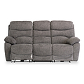 Seville Ash Fabric Electric Reclining 3 Seater Sofa from Roseland Furniture