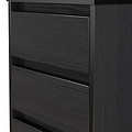 Axton 5 Drawer Tall Boy Chest Black Ash from Roseland Furniture
