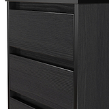 Axton 5 Drawer Tall Boy Chest Black Ash from Roseland Furniture