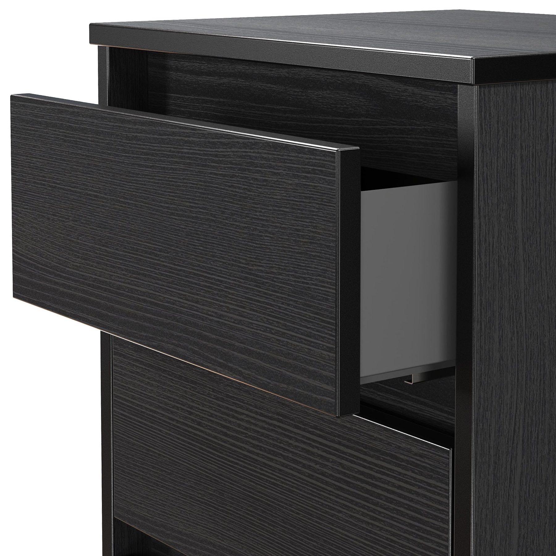 Axton 5 Drawer Tall Boy Chest Black Ash from Roseland Furniture