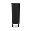 Axton 5 Drawer Tall Boy Chest Black Ash from Roseland Furniture