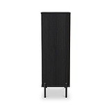 Axton 5 Drawer Tall Boy Chest Black Ash from Roseland Furniture