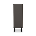 Axton 5 Drawer Tall Boy Chest Oak Graphite from Roseland Furniture
