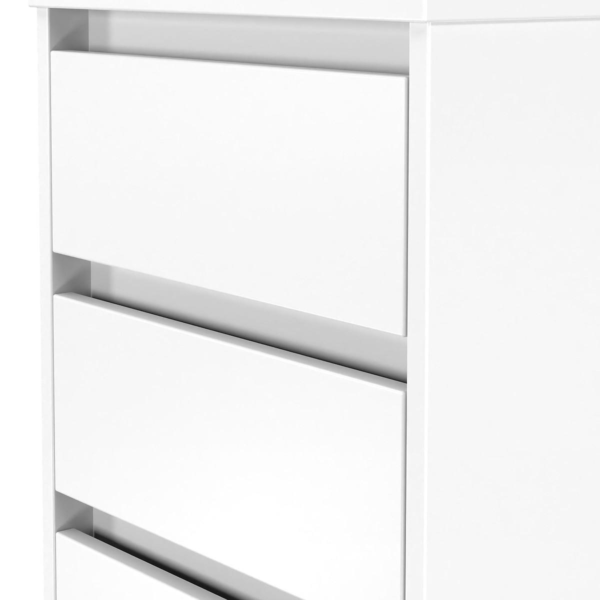 Axton 5 Drawer Tall Boy Chest White Matt from Roseland Furniture