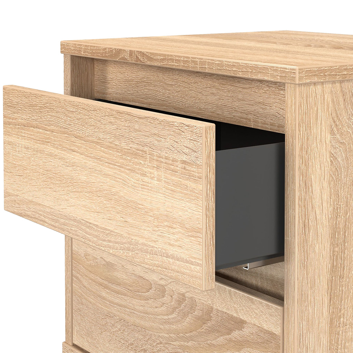 Axton 2 Drawer Bedside Oak from Roseland Furniture
