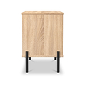 Axton 2 Drawer Bedside Oak from Roseland Furniture