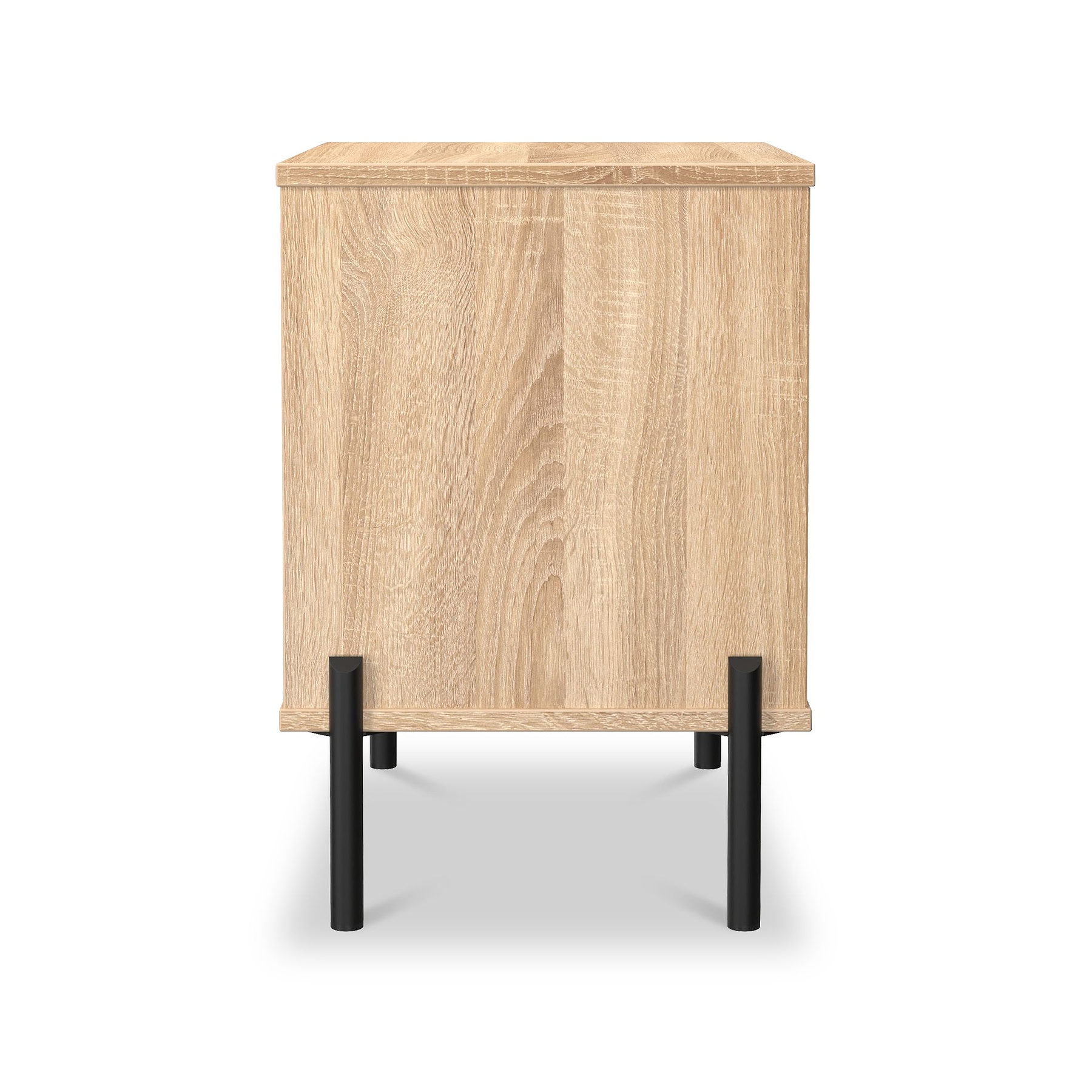 Axton 2 Drawer Bedside Oak from Roseland Furniture