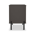 Axton 2 Drawer Bedside Oak Graphite from Roseland Furniture