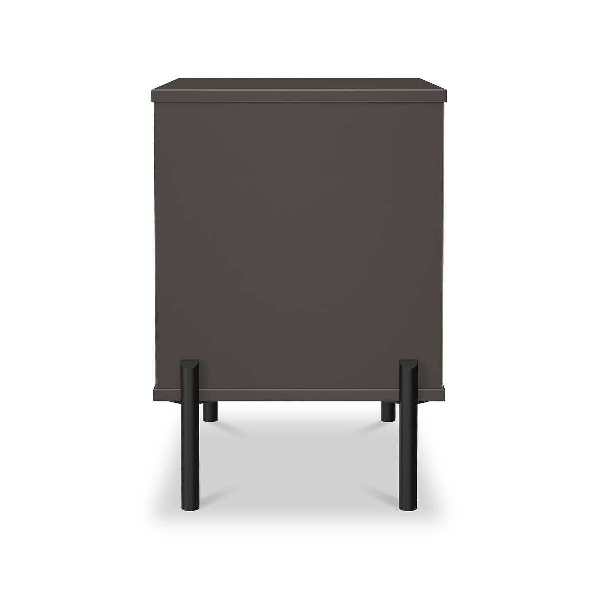 Axton 2 Drawer Bedside Oak Graphite from Roseland Furniture