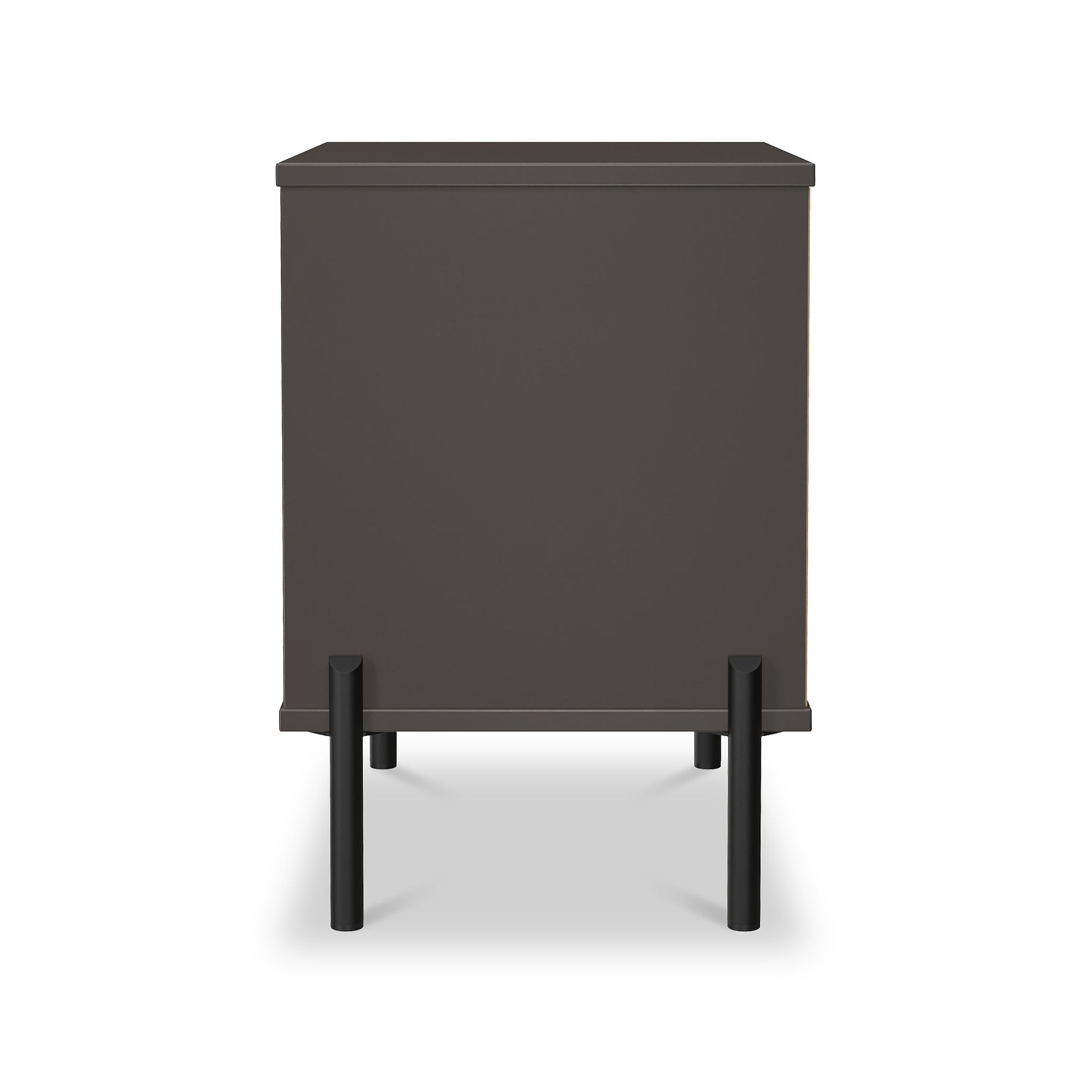 Axton 2 Drawer Bedside Oak Graphite from Roseland Furniture