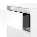 Axton 2 Drawer Bedside White Matt from Roseland Furniture