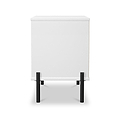 Axton 2 Drawer Bedside White Matt from Roseland Furniture