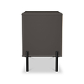 Axton 2 Drawer Wide Bedside Oak Graphite from Roseland Furniture