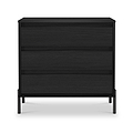 Axton 3 Drawer Chest Black Ash from Roseland Furniture