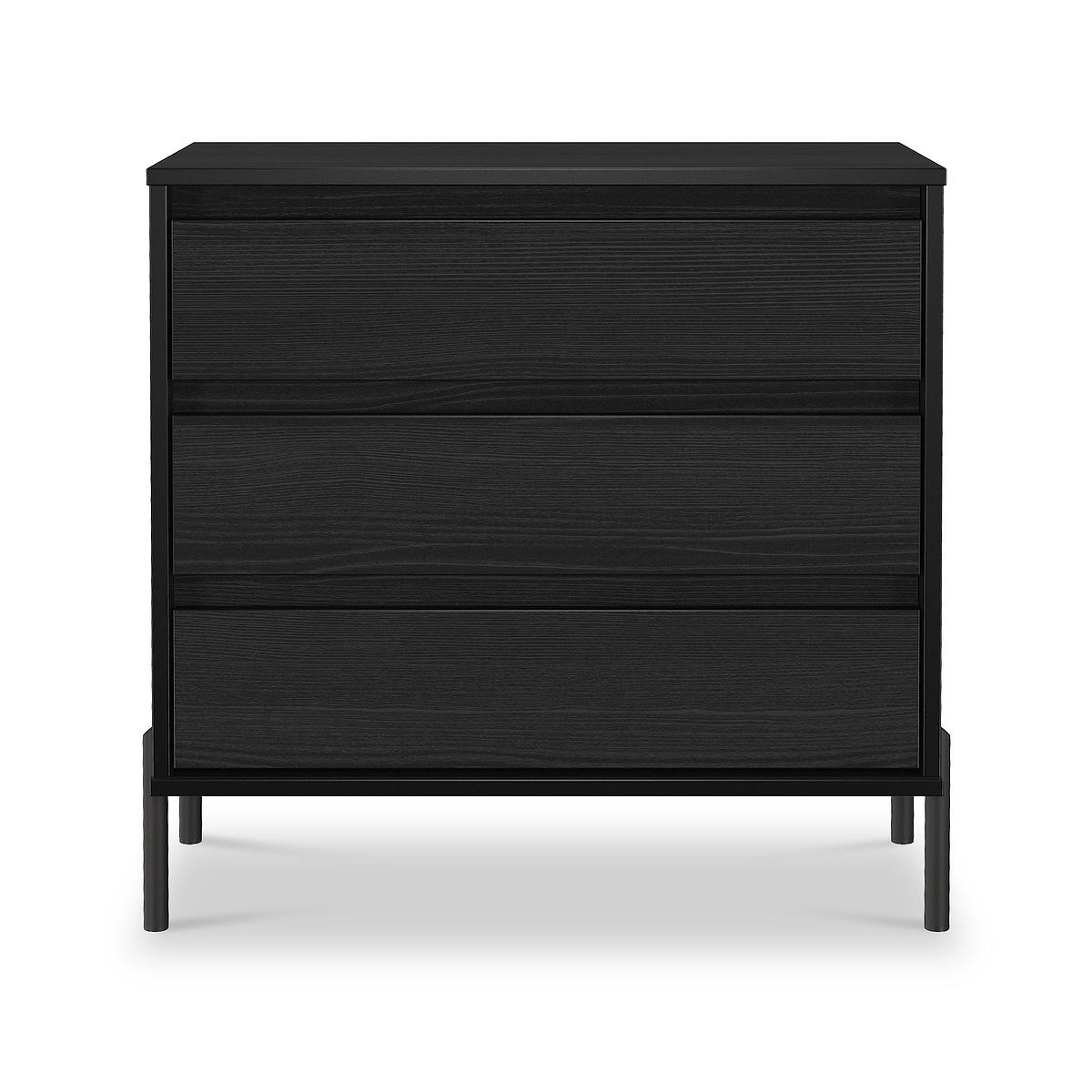 Axton 3 Drawer Chest Black Ash from Roseland Furniture
