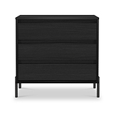 Axton 3 Drawer Chest Black Ash from Roseland Furniture