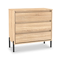 Axton 3 Drawer Chest Oak from Roseland Furniture