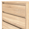 Axton 3 Drawer Chest Oak from Roseland Furniture