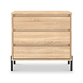 Axton 3 Drawer Chest Oak from Roseland Furniture