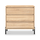 Axton 3 Drawer Chest Oak from Roseland Furniture