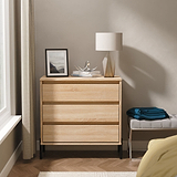 Axton 3 Drawer Chest Oak from Roseland Furniture