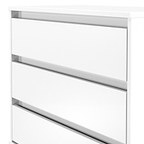 Axton 3 Drawer Chest White Matt from Roseland Furniture