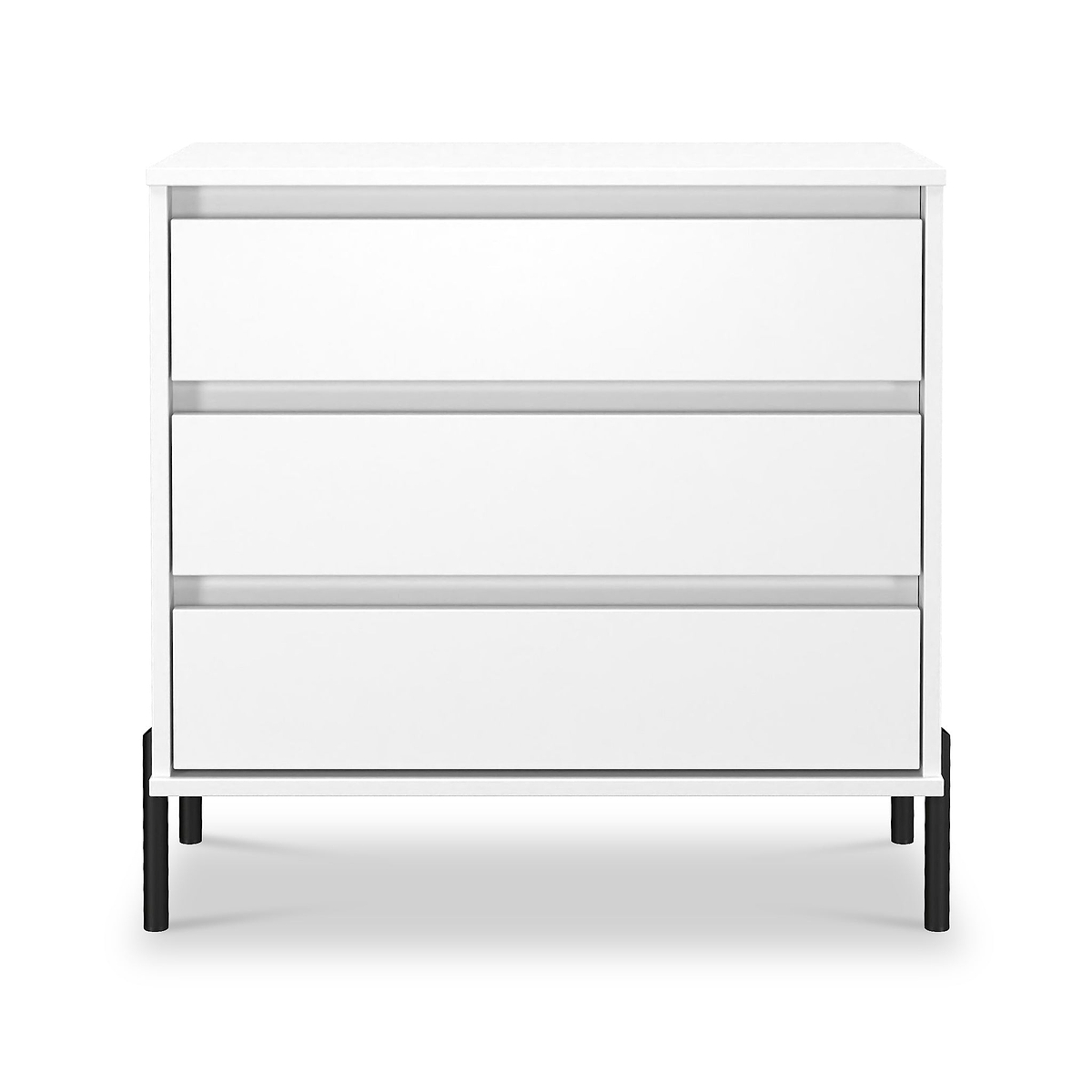 Axton 3 Drawer Chest White Matt from Roseland Furniture