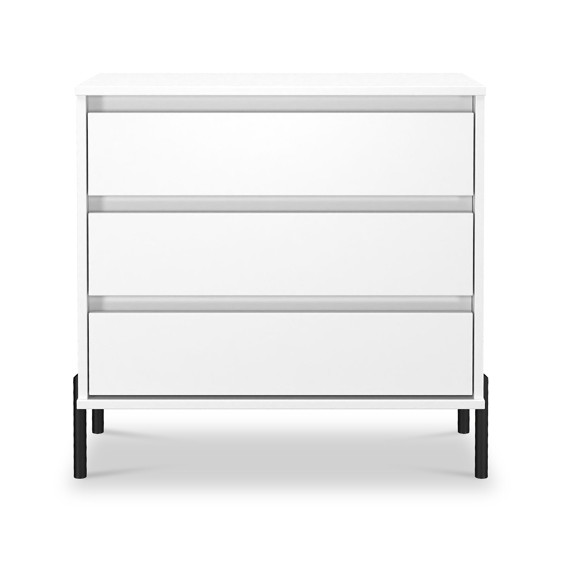 Axton 3 Drawer Chest White Matt from Roseland Furniture