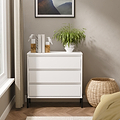 Axton 3 Drawer Chest White Matt from Roseland Furniture