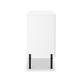 Axton 3 Drawer Chest White Matt from Roseland Furniture