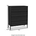 Axton 4 Drawer Chest Black Ash from Roseland 