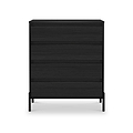 Axton 4 Drawer Chest Black Ash from Roseland Furniture