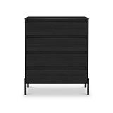 Axton 4 Drawer Chest Black Ash from Roseland Furniture