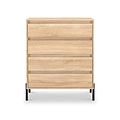 Axton 4 Drawer Chest Oak from Roseland Furniture