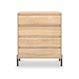 Axton 4 Drawer Chest Oak from Roseland Furniture
