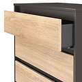 Axton 4 Drawer Chest Oak Graphite from Roseland Furniture