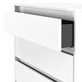Axton 4 Drawer Chest White Matt from Roseland Furniture