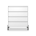 Axton 4 Drawer Chest White Matt from Roseland Furniture