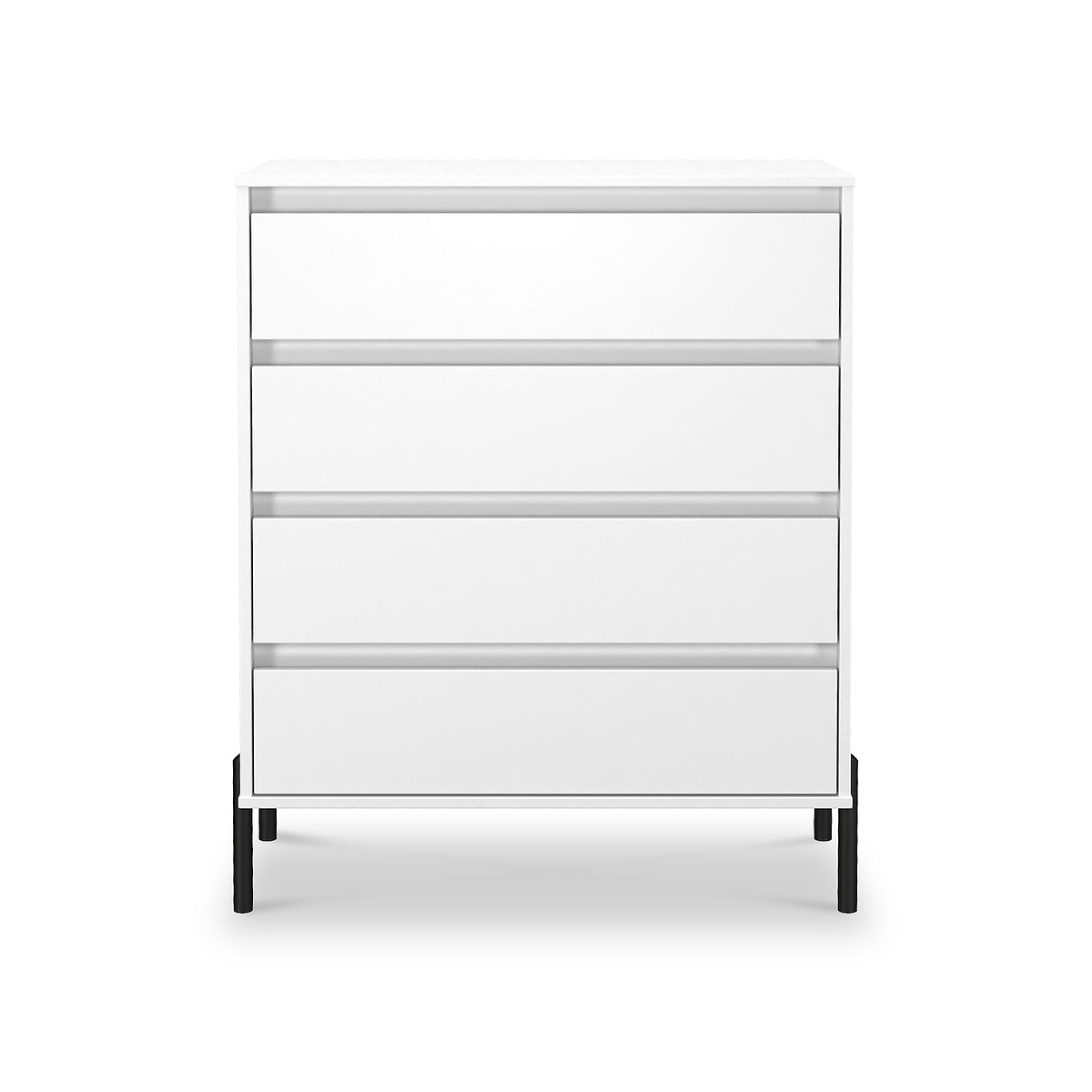 Axton 4 Drawer Chest White Matt from Roseland Furniture